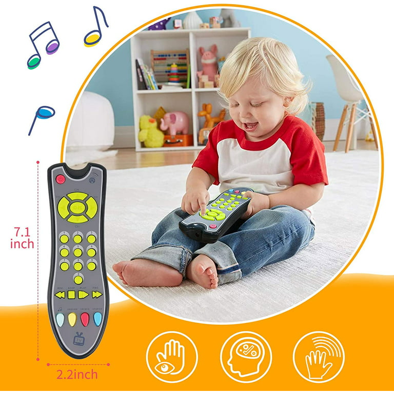 Yirtree Baby TV Remote Control Toy, Baby Toys, Learning Remote Toy with  Light Music for 6 Months + Baby, Learning Toys for One Year Old Baby  Infants