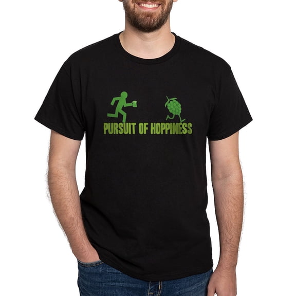 CafePress - Pursuit Of Hoppiness Dark T Shirt - Men's Classic Graphic Cotton T-Shirt