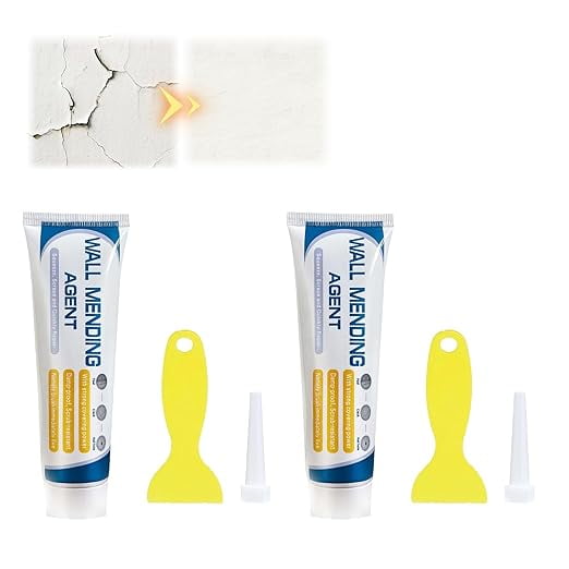 2 PCS Drywall Patch Repair Kit: Wall Mending Agent for Holes & Cracks - Wall Repair Paste for Nail Holes, Dents & Small Damage