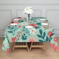 thumbnail image 3 of Pioneer Flower Floral Print Pattern Square Tablecloth,Waterproof Square Table Cover,Wipeable Spillproof Washable Table Cover for Home Kitchen Party Decor 42"X42"(107x107cm), 3 of 6