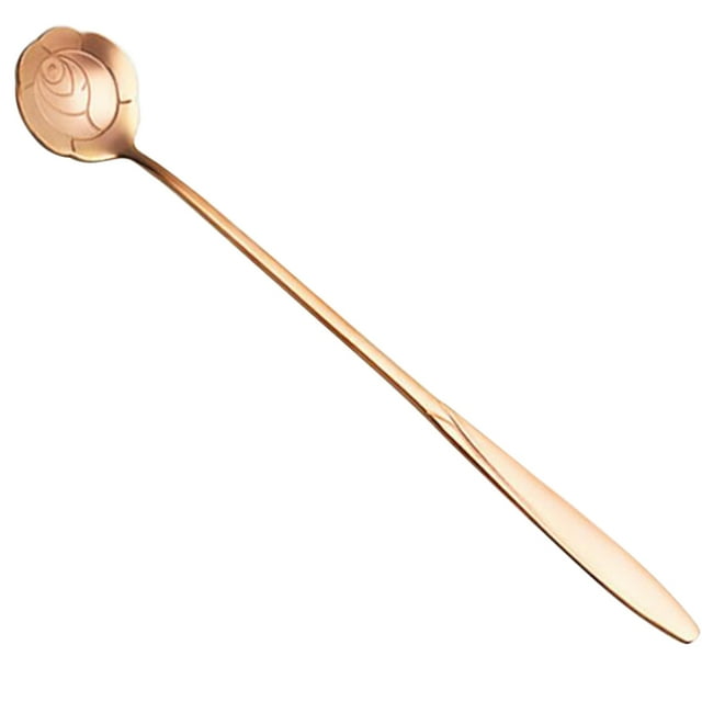 GUOOL Cuillère Pétale en Acier Inoxydable pour Rose Or Rose Rose