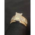 thumbnail image 2 of Pave 1.82 Cts Princess Round Brilliant Cut Diamonds Engagement Ring In Hallmark 14K Rose Gold, 2 of 13