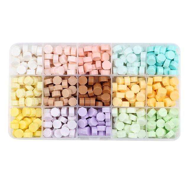 Cuentas de sello de cera, cuentas de sellado de cera para sellar letras, kit de sello de cera de cuentas de cera para sellar sellos de cera