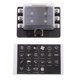 thumbnail image 2 of Soporte de Caja de Fusibles de 6 Vías para Fusibles de 2 Pines / Micro Coche Barco Marino Cola Portafusibles Mini Fuse Holder, 2 of 8
