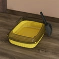 thumbnail image 2 of Yooshoverk Jumbo Litter Box - High Sided Anti Scatter Design w/ Scoop - Large Enclosed Cat Toilet - Odor Control Pet Supplies (Gray 22x18 inch), 2 of 6