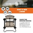 thumbnail image 2 of Disc-O-Bed Large Outdoor Convertible 2 Person Portable Camping Bunk Cots, Tan, 2 of 11
