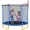 Blue + Metal, variant on 5.5 FT Kids Trampoline with Safety Enclosure Net, Indoor Outdoor Toddler Trampoline with Foam Padded Poles Mini Trampoline for Kids Backyard Trampoline