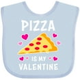 thumbnail image 3 of Inktastic Pizza is My Valentine with Hearts Boys or Girls Baby Bib, 3 of 4