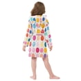 thumbnail image 7 of FORMRS Kids Bathrobe Unisex Hooded Robe Toddler Pajamas Sleepwear, Size 2-3T, Colorful Circles, 7 of 7