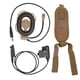 thumbnail image 1 of HD01 Casco de Caza Militar Auriculares Walkie Talkie para Motorola GP338 GP‑328 y Otros Walkie Talkies Marrón, 1 of 5