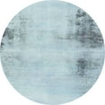 thumbnail image 1 of Ahgly Company Indoor Round Abstract Columbia Blue Abstract Area Rugs, 5' Round, 1 of 6