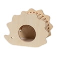 thumbnail image 1 of TISHITA Maison en Bois pour Hamster Cachette Cabane d'Escalade Bricolage Cage Jouets d'Escalade Jouets d'Exercice Forme de Hérisson, 1 of 8