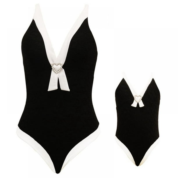 BULLPIANO Family Matching Swimsuits for Mom and Daughter,One Piece