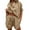 Khaki, variant on VBARHMQRT Business Casual Outfits for Women Plus Casual 2 Piece Tracksuit Loose Button Blouse Shirt Top High Wasit Elastic Shorts Set Loungewear Summer Outfits Valentines Outfits for Women