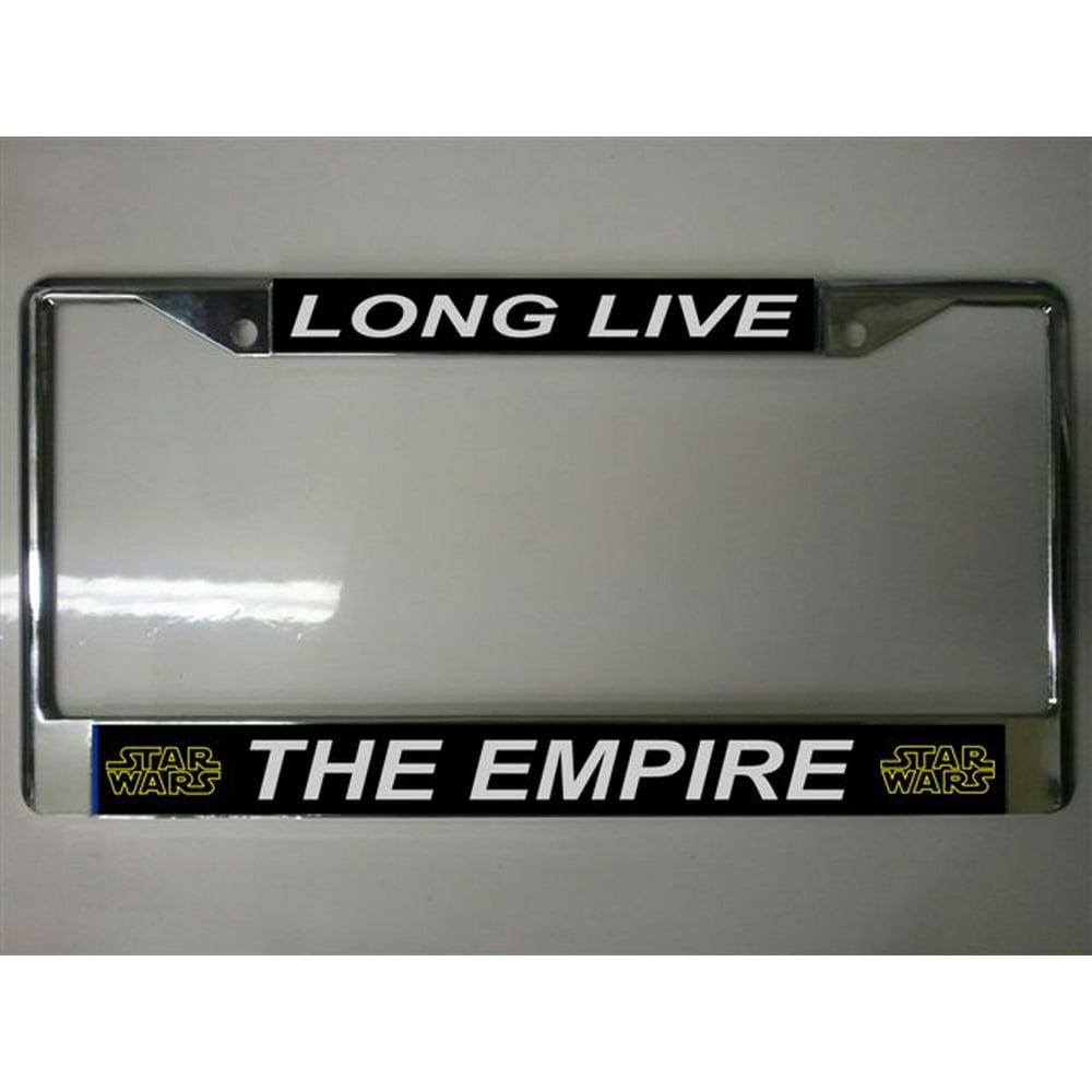 Long Live the EmpireStar Wars License Plate Frame Free Screw Caps