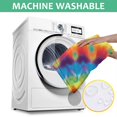 thumbnail image 6 of Colorful Rainbow Tie Dye Spiral Pattern Square Tablecloth,Waterproof Square Table Cover,Wipeable Spillproof Washable Table Cover for Home Kitchen Party Decor 60"x60"(152x152cm), 6 of 6