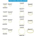 thumbnail image 2 of 160pcs 8 Sizes Ring Pendants Jewelry Linking Rings 10/12/14/16/18/20/22/30mm Circle Pendants for Earring Necklace Jewelry DIY Craft Making Golden/Silver, 2 of 6