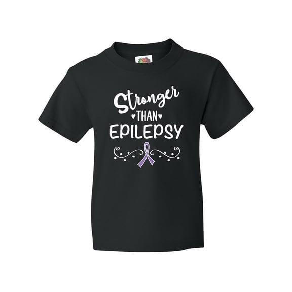 Inktastic Epilepsy Awareness Month Ribbon Youth T-Shirt