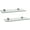Clear, variant on Danya B Glass Floating Shelves - Set of 2