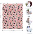 thumbnail image 4 of Pink Border Collie Dog and Flower Floral Blanket,Comfortable Soft Flannel Throw Blanket,All Season,Warm Lightweight Blankets for Sofa Bed Couch Living Room Chair,30"x40", 4 of 4