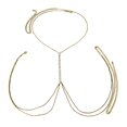 thumbnail image 1 of Cadena para el cuerpo, cadena para el pecho de lencería, accesorio de ropa , cadena para el pecho de moda, gargantilla larga para mujeres, niñas, damas, festival de verano en Dorado jinwen Cadena de pecho, 1 of 7