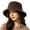 Brown, variant on Sun Hats for Women Uv Protection Wide Brim Fedora Straw Uv Upf 80 Women Bucket Hat Uv Protection Summer Sun Visor Hats Tops Yellow One Size