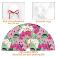 thumbnail image 4 of Yiaed Orchids Flowers Print Christmas Tree Skirt , Tree SkirtsTree Mat for Christmas Winter Holiday Indoor Decorations-, 4 of 7
