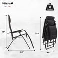 thumbnail image 3 of Lafuma Futura Air Comfort Fauteuil Inclinable d'Intérieur et d'Extérieur à Gravité Zéro, Acier, 3 of 6
