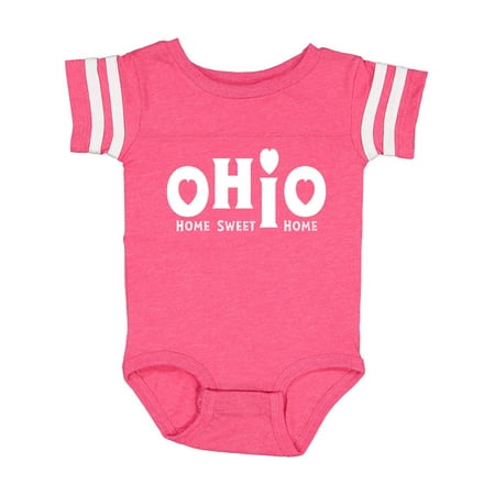 

Inktastic Ohio Sweet Home White Text Gift Baby Boy or Baby Girl Bodysuit