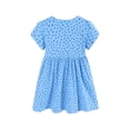 thumbnail image 5 of Toddler Flower Girl Dress Floral Print Animal Embroidered hort Sleeve Preschool Kids Princess Dress Girls Size 3T, 5 of 7