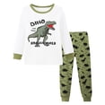 thumbnail image 2 of LIIPEE Boys Cartoon Graphic Pajamas Long Sleeve Tees And Pants Pajama Sets Kids Fall Casual Sleepwear 3-14 Years, 2 of 3