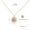 45CM Necklace, variant on European And American Modern White Six-pointed Star Fritillary Compass Necklace