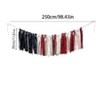 thumbnail image 3 of YYV Red White And Blue Cascade Streamer Long Plastic Ribbon Party Garland For Porch Ceiling And Photo Backdrop Weather-Resistant Patriotic Decoration For Independence Day Celebrations, 3 of 6