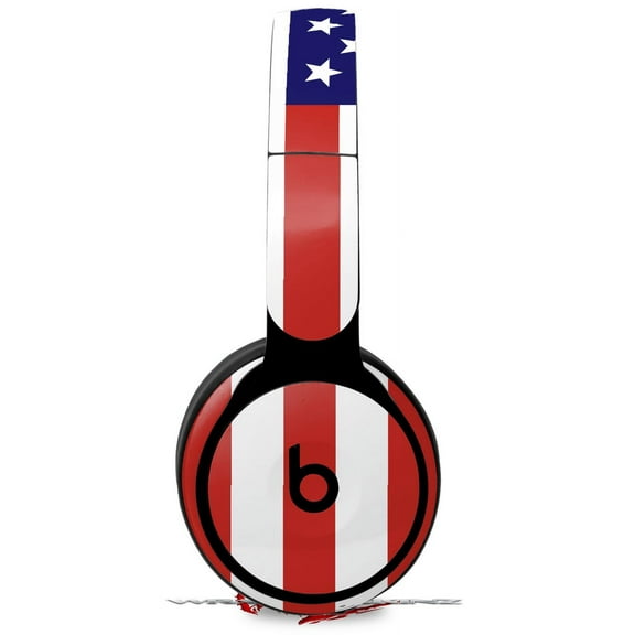 Skin Decal Wrap works with Original Beats Solo Pro Headphones USA American Flag 01 Skin Only BEATS NOT INCLUDED