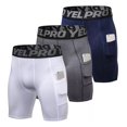 thumbnail image 1 of Pack De 3 Pantalones Cortos De Compresión K Para Hombre, 1 of 5