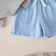 thumbnail image 7 of CYRBOKO Boys Summer Outfit Sets, Two-piece Elastic Waist Short Sleeve Cotton Polos Sets Blue Size 5 T, 7 of 7