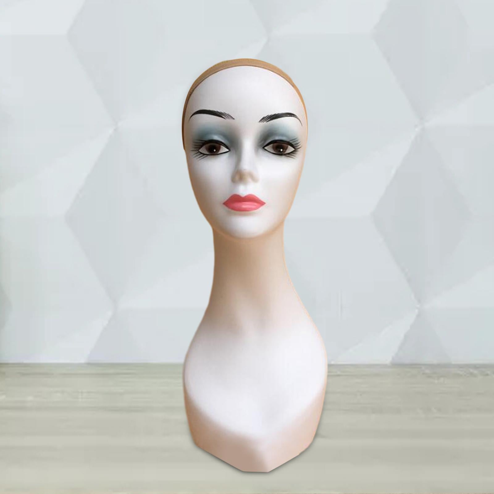 Mannequin Display Head Holder Multipurpose Female Manikin  Display Stand for Necklaces Jewelry s Displaying Glasses