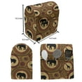 thumbnail image 4 of Zambia Stand Mixer Cover, Animals Camel Giraffe Ostrich Graphic Print in Warm Colors, Kitchen Appliance Organizer Bag Cover with Pockets, 5 Quarts, Cinnamon Ginger and Black, by Ambesonne, 4 of 4