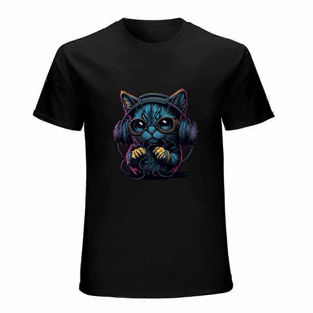 Cat T-shirt Cat Unisex T-shirt Unisex tees Casual Cotton Colorful Printing