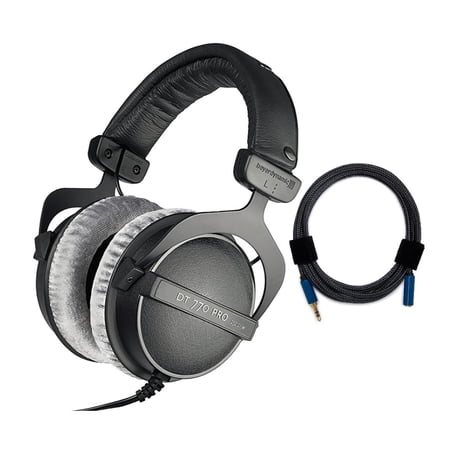 UPC: 0196271051510 | Beyerdynamic DT 770 PRO Headphones (250 Ohm) with Audio Extension Cable Bundle