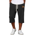 thumbnail image 2 of Men's Baggy Sweat Shorts Long Below Knee Capri Shorts 11" Athletic Casual 3/4 Pants with Pockets, 2 of 6