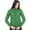 Green, variant on SAOL 100% Merino Wool Women's Aran Button Up Cable Knit Cardigan Sweater Irish Lumber Jacket with Pockets Made in Ireland