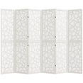 thumbnail image 1 of HOMCOM 6 Panel Room Divider, 5.6 FT Lightweight Privacy Screen, White, 1 of 10