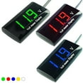 thumbnail image 4 of 1pcs multi-color 12V digital LED display voltage surface panel meter for car, 4 of 4