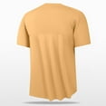 thumbnail image 4 of Ultrave Mens Shirts Short Sleeve Baggy Casual Crew Neck Summer Tee Men Tops Casual,Yellow,XXXL, 4 of 7