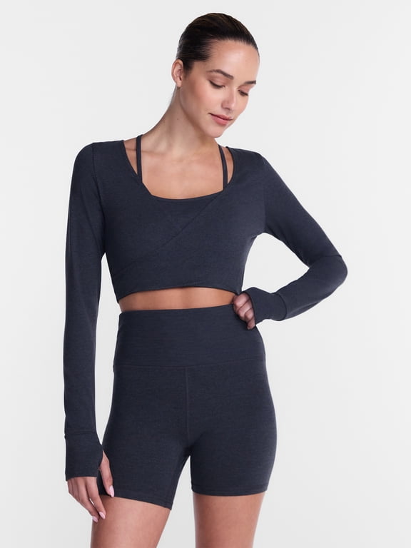 Women's ButterCore Wrap Top with Built In Bra, Sizes XS-XXXL