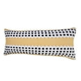 thumbnail image 6 of LR Home Ox Bay Hand-Woven Yellow/Black Stripe All-Natural Cotton Pillow Cover, 6 of 9