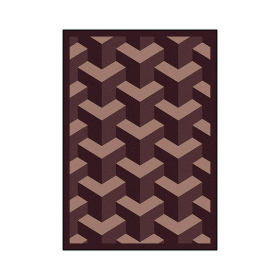 Rooftop 7'8" x 10'9" Area Rug In Color Plum