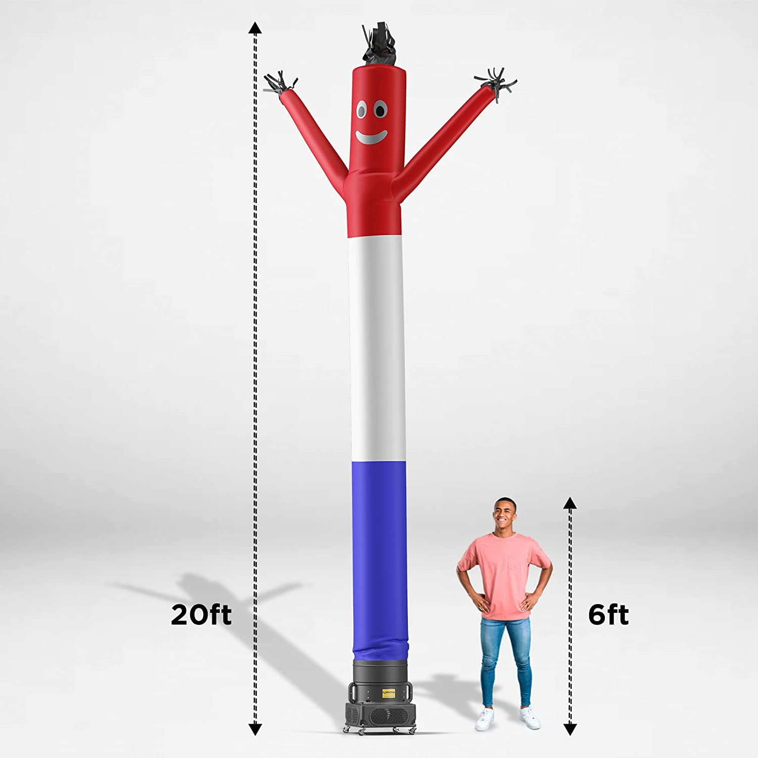 20-Foot Tall Inflatable Tube Man (Air Dancer) With Blower - For Business Advertising & Events