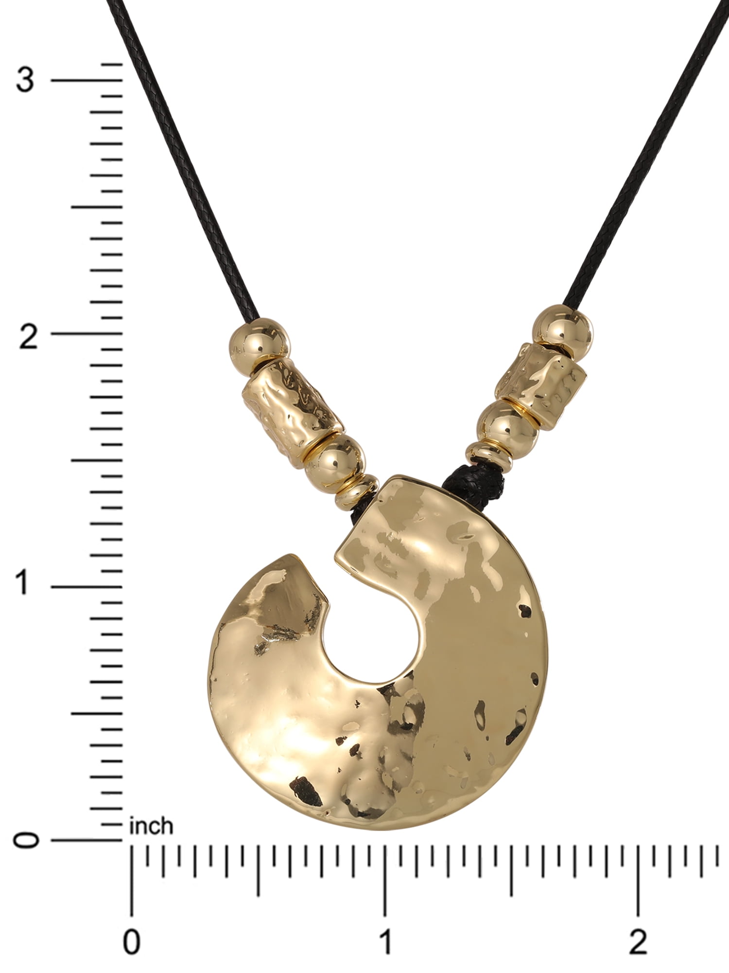 Jessica Simpson Women's Disc Pendant Necklace, 20" + 3" Extender